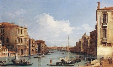 Der Canal Grande von Campo S Vio in Richtung Bacino Canaletto Venedig Ölgemälde
